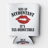 Kuss der Wirtschaftsprüfer lustige CPA Dosenkühler (Vorderseite)