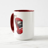 Kuss des Selbstvertrauens Tasse (Vorderseite Links)