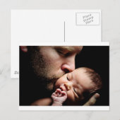 Kuss des Vaters Postkarte (Vorne/Hinten)