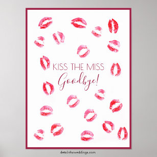Kuss die Miss Game   Papierplakat Poster