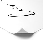 Kuss die Miss Goodbye Bachelorette Lippenstiftkuss Poster (Ecke)