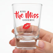 Küss die Miss Goodbye Junggesellinnen-Abschiedspar Schnapsglas