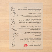 Küss die Miss Goodbye Tour für die Nacht Acryleinladungen (Vorderseite)