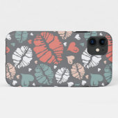 Kuss-Druck und Herz-Muster Case-Mate iPhone Hülle (Rückseite (Horizontal))