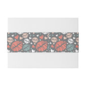 Kuss-Druck und Herz-Muster Einladungsbanderole (Rückseitenbeispiel)