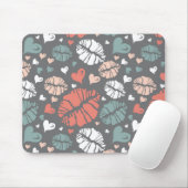 Kuss-Druck und Herz-Muster Mousepad (Mit Mouse)
