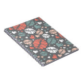 Kuss-Druck und Herz-Muster Notizblock (Rechte Seite)