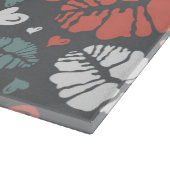 Kuss-Druck und Herz-Muster Schneidebrett (Ecke)