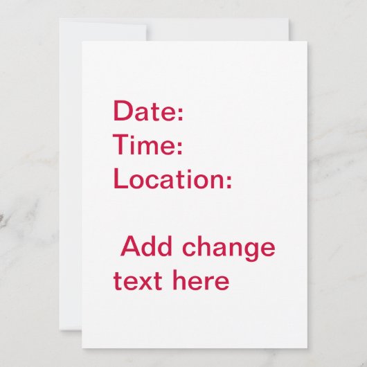 Küss eine Menge Toads, die einladen Einladung (Rückseite)