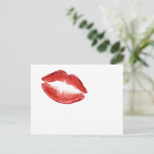 Kuss einfach Postkarte (Stehend Vorderseite)
