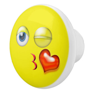 Kuss Emoji Keramikknauf