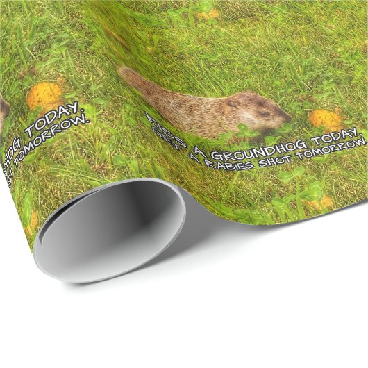 Küss heute ein Erdhuhn. Hol dir ein Tollpatsch Geschenkpapier (Rolleneckpunkt)