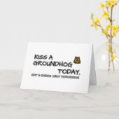 Küss heute ein Erdhuhn. Lass dir morgen einen Toll Karte (Gelbe Blume)