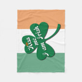 Kuss ich irisch sein fleecedecke (Vorderseite)