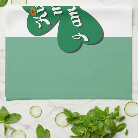 Kuss ich irisch sein handtuch (Gefaltet)