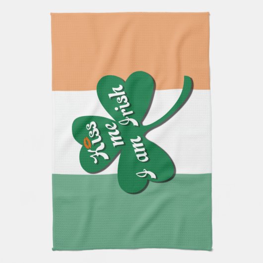 Kuss ich irisch sein handtuch (Vertikal)