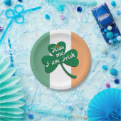 Kuss ich irisch sein pappteller (Party)