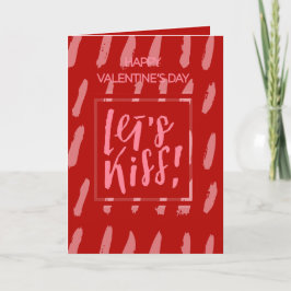 Küss, ich Liebe du Valentinstag Feiertagskarte