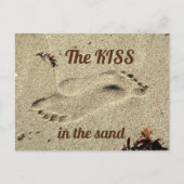 Kuss im Sand Postkarte (Vorderseite)