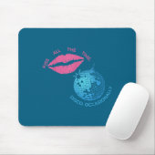 Küss immer Disco gelegentlich Design Mousepad (Mit Mouse)