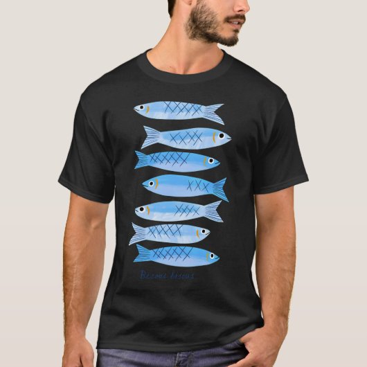 Küss küss Sardinen T-Shirt (Vorderseite)
