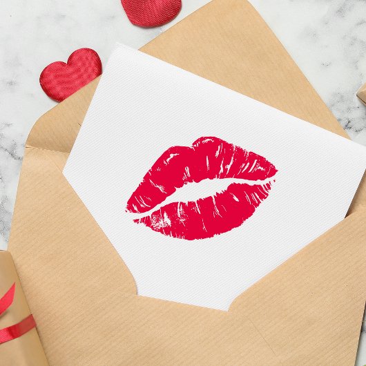 Kuss Lippe Permastempel