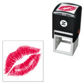 Kuss Lippen, Realistischer Lippenstift-Kuss  Permastempel (Beispiel)