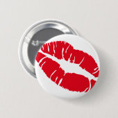 Kuss-Lippenstift Button (Vorne & Hinten)