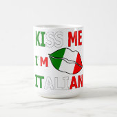 Küss Me Ich bin Italiener Kaffeetasse (Mittel)