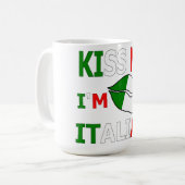 Küss Me Ich bin Italiener Kaffeetasse (Vorderseite Links)