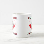 Küss Me Ich bin Polnisch Kaffeetasse (Mittel)