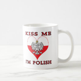 Küss Me Ich bin Polnisch Kaffeetasse