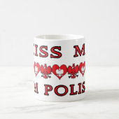 Küss Me Ich bin Polnisch Kaffeetasse (Mittel)
