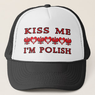 Küss Me Ich bin Polnisch Truckerkappe