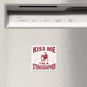 Küss Me Ich bin Stenographin Magnet (In Situ (Geschirrspüler))