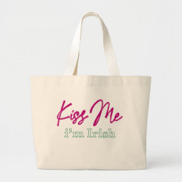 'küss me i'm irish' T - Shirt Jumbo Stoffbeutel