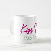 'küss me i'm irish' T - Shirt Kaffeetasse (Vorderseite Links)