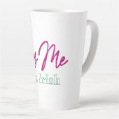 'küss me i'm irish' T - Shirt Milchtasse (Rechte Ecke)