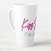 'küss me i'm irish' T - Shirt Milchtasse (Linke Ecke)