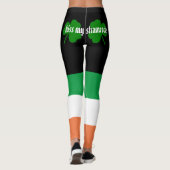 Küss meine Kleeblätter St. Patrick's Day Leggings (Rückseite)
