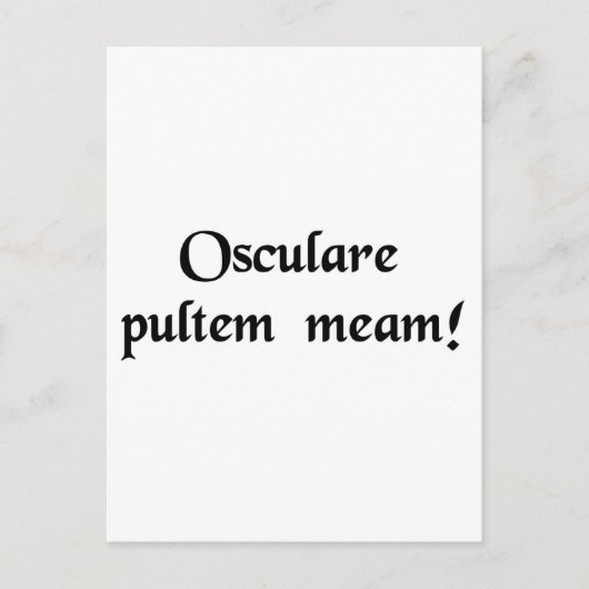 Küss meine Ritter! Postkarte (Vorderseite)