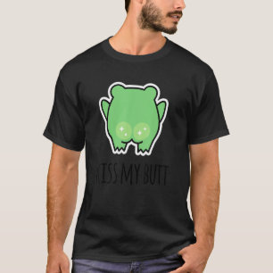 Küss meinen Hintern Grüner Frosch T-Shirt
