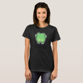 Küss meinen Hintern Grüner Frosch T-Shirt (Vorne ganz)