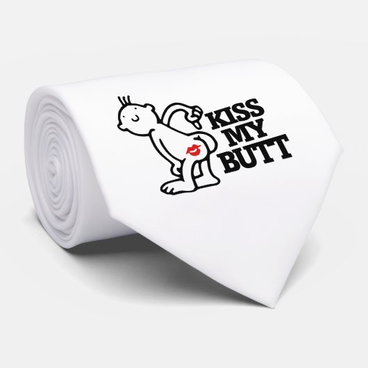 Küss meinen Hintern Krawatte (Gerollt)