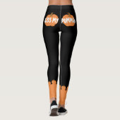 Küss meinen Kürbis lustiges Halloween Leggings (Rückseite)
