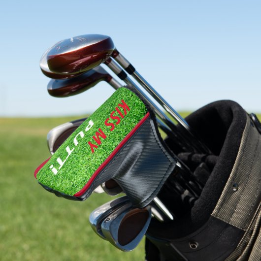 Küss meinen Putt! Golf Lover Thema Party Putter Headcover (In Situ)