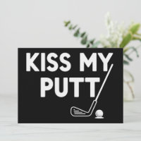 Küss meinen Putt Golf Lustige Witze Sarkastischer 