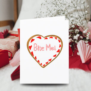 Küss mich am Valentinstag Zuckerplätzchen Feiertagskarte