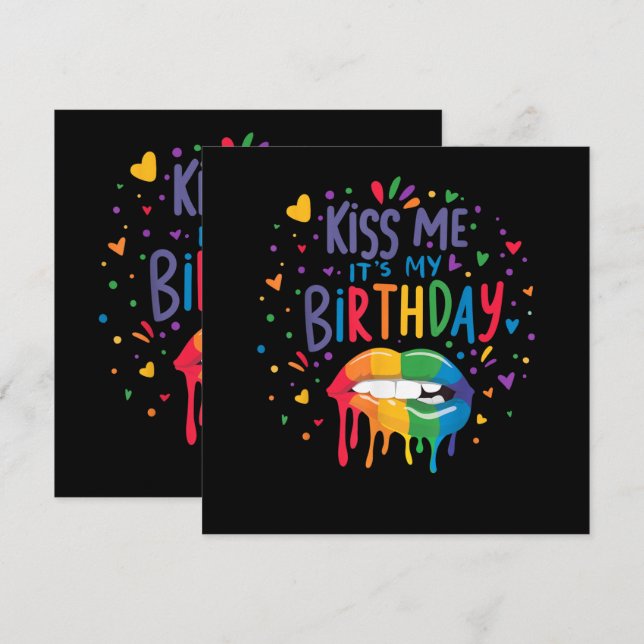 Küss mich, es ist mein Geburtstag (Vorne/Hinten)