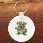 Küss mich Frosch St.Patrick's Day Schlüsselanhänger (Rückseite)